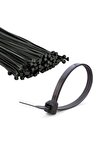 Siyah Kablo Bağı Plastik Cırt Kelepçe 4.8x300 Mm 30 Cm 100 Adet Crtsyh30 100 adet